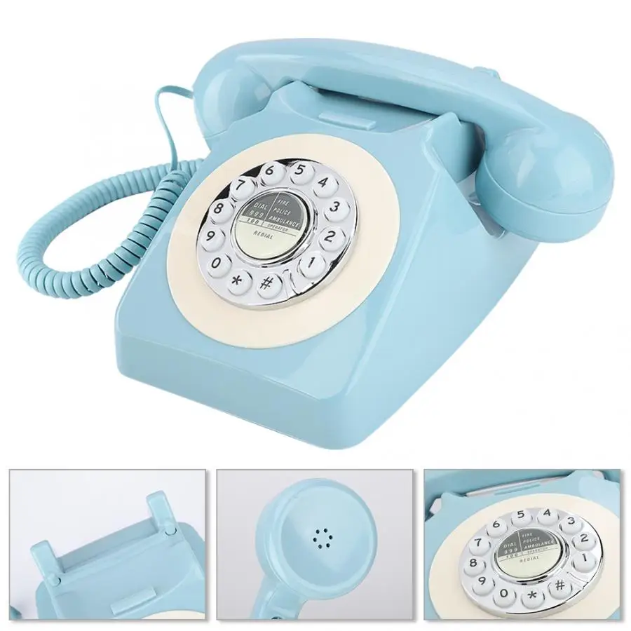 Telefon MS-300 Ретро стиль стационарный телефон для офиса украшения дома анти-электромагнитные помехи телефон портативный