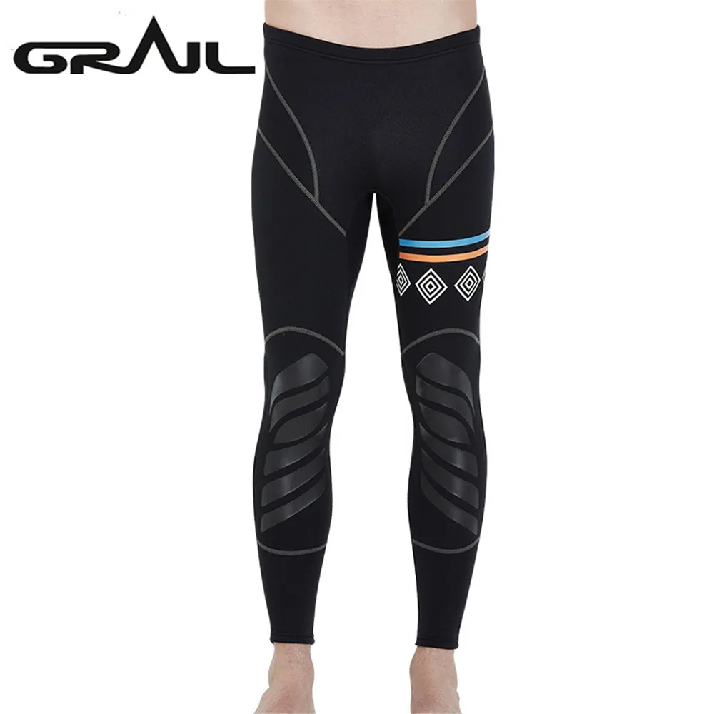 3MM Rash Guards Men Diving Wet Suit Pants Geometry Diving Trousers