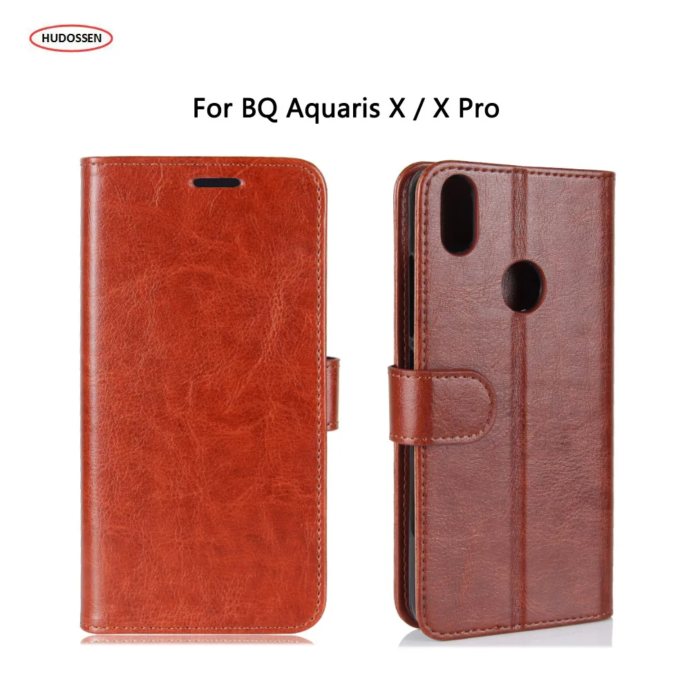 Hudossen для BQ Aquaris X/X Pro Дело люкс Флип PU кожа Силиконовые телефон Обложка Чехол aquaris x