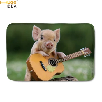 

HUGSIDEA Kawaii 3d Animal Pig Printing Door Carpets Anti Slip Home Entrance Indoor Doomats 40cm*60cm Rugs for Living Room Floor