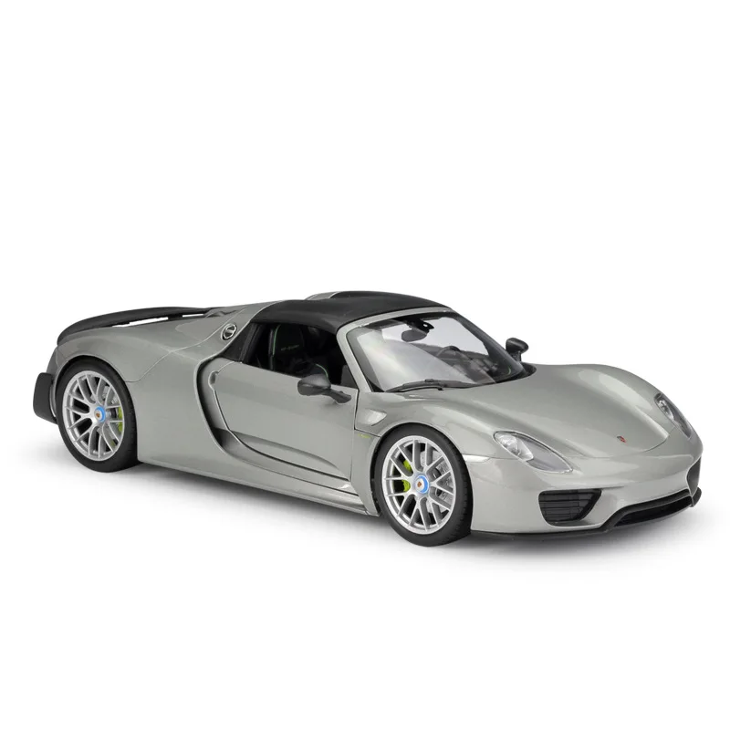 1:18 Welly Prsche 918 Spyder серая литая модель автомобиля