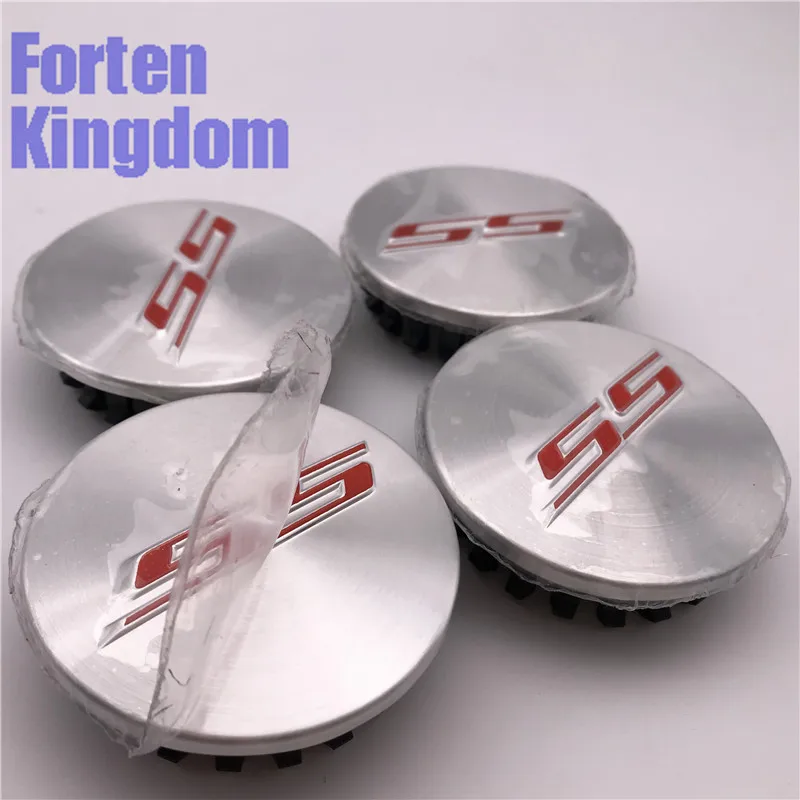 Forten Kingdom 4 шт. диаметр 67 мм красный SS логотип серебристая алюминиевая ABS пластина пользовательское колесо со ступицей Центр Колпачки 19351757