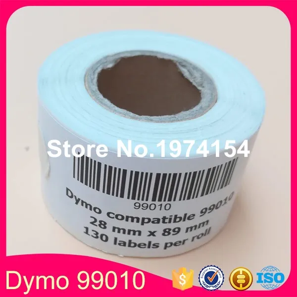 2 x рулона DYMO 400 450 99010 28 мм 89 мм совместимые этикетки, dymo 99010, рулоны для маркировки DYMO 28 мм x 89 мм