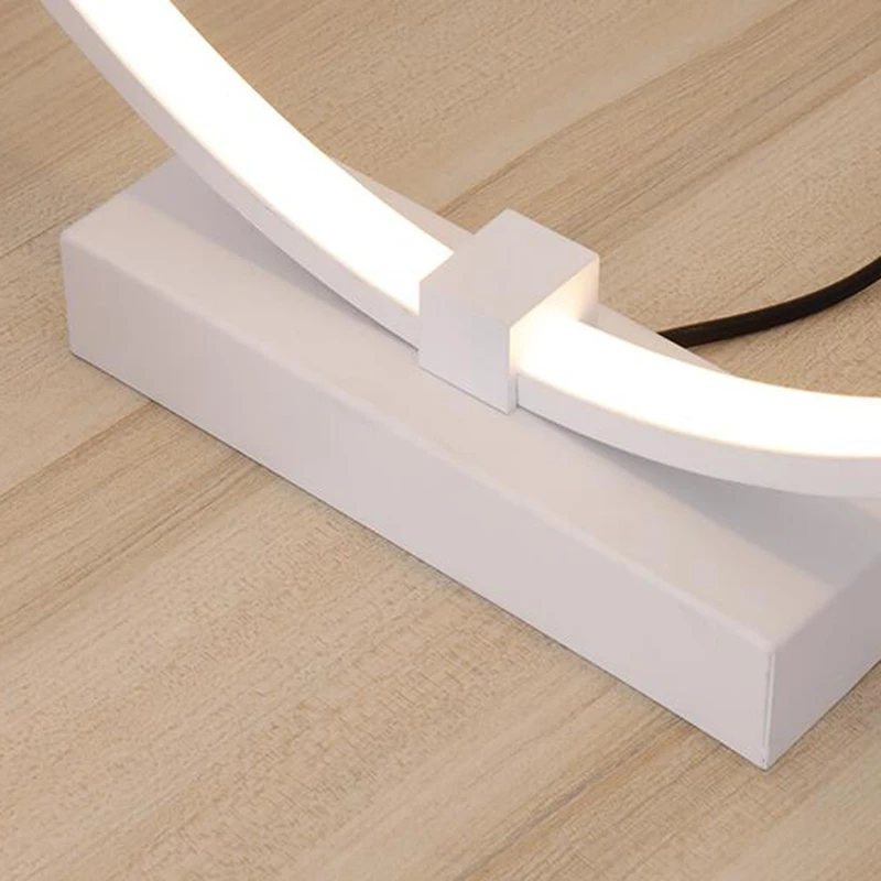 Eu Plug Aluminum Modern Led Table Lamps For Living Room Home Led Desk Lamp Bedroom Study Reading Eu Us Plug Acrylic Lampshade