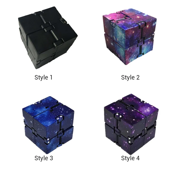 1pcs Galaxy Mini ABS Infinity Cube for Stress Relief Colorful 3D Puzzle Toys For Children Adults Professional Speed Cube 5