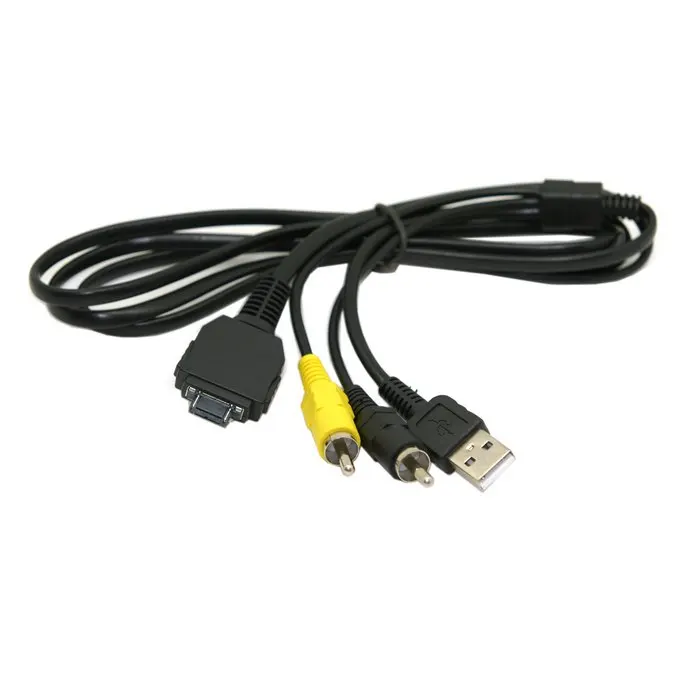 10 قطعة USB و AV TVOUT كابل VMC-MD1 لسوني كاميرا DSC-W130 DSC-W150-W170-W70