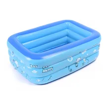 Надувной плавательный бассейн из ПВХ, детский игровой квадратный бассейн, летний детский уличная утолщенная семейная игровая вода J74