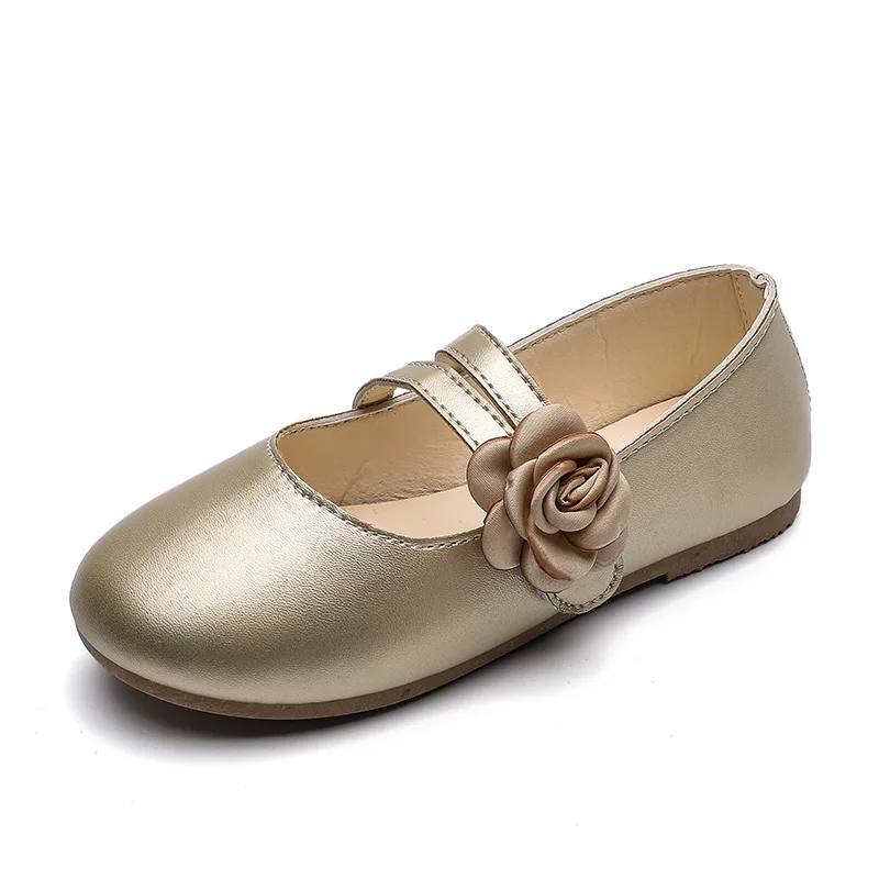 

ULKNN 2019 new Flats for girls sweet flower shoes new small children's single shoes flat princess shoes soft bottom casual shoes