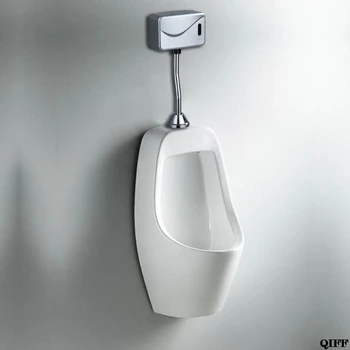 

Bathroom Toilet Automatic Electric Urinal Flush Valve Sensor Infrared Touchless Exposed Wall Mount DC 6V Accessories Jun15