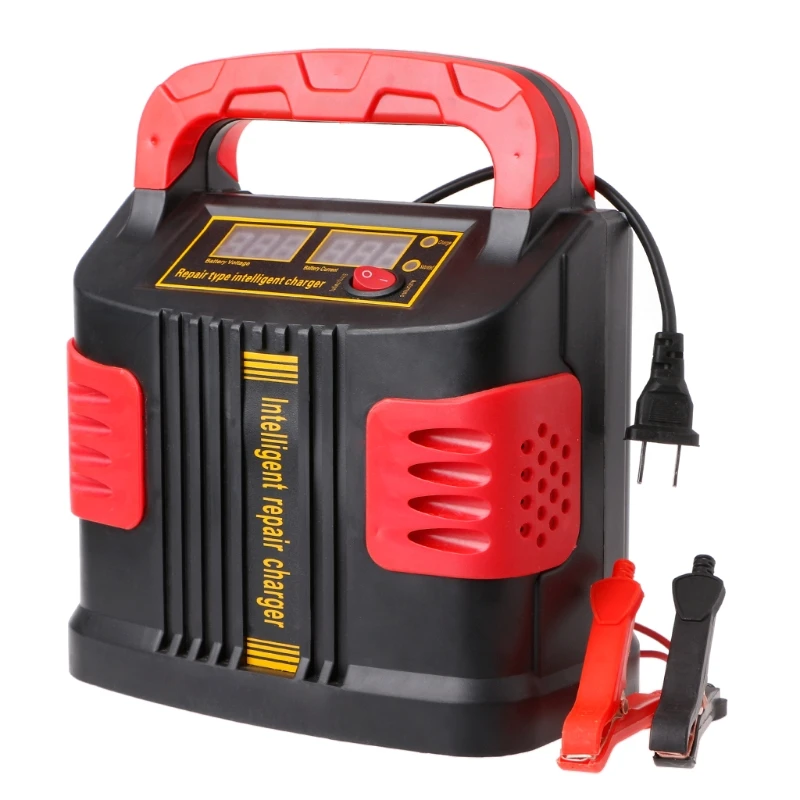 OOTDTY 350W 14A AUTO Plus регулируемое зарядное устройство с ЖК-дисплеем 12V-24V Автомобильное