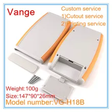 1 шт./лот, портативная коробка для проекта 147*90*26 мм, IP54, пластиковый корпус из АБС-пластика, чехол с батареей для ручной электронной печатной платы