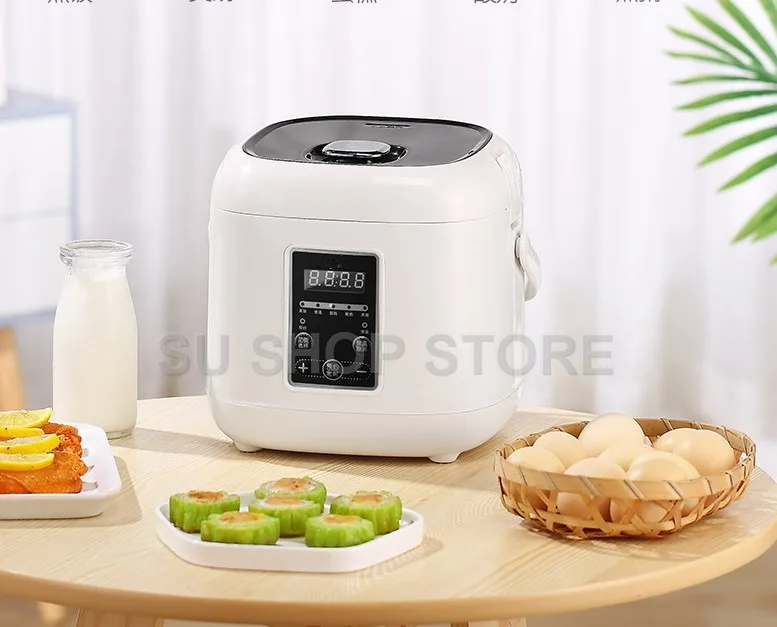 

2L mini rice cooker small Steamer Multifunction cooking Pot Electric insulation heating cooker 1-2 people