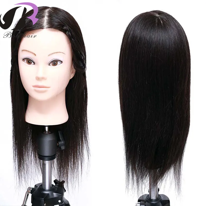 human hair mannequin head