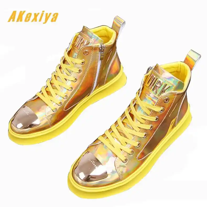 yellow designer shoes mens