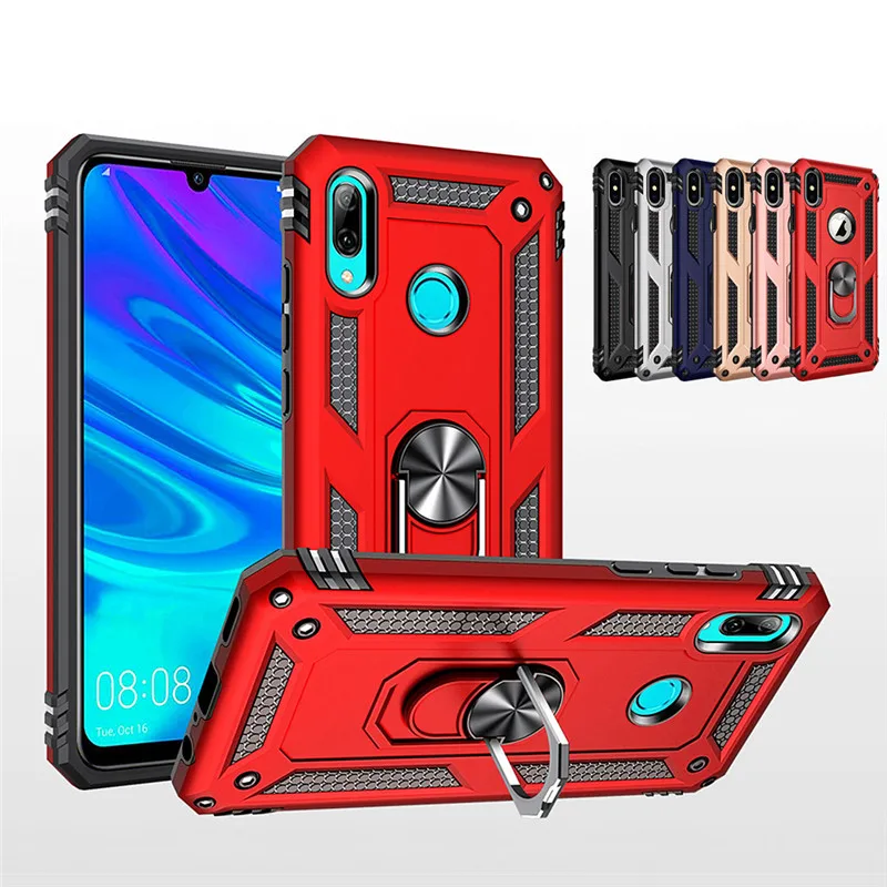 Magnet Armor Shockproof Case for Huawei P30 P20 Lite Pro Y6 Y7 Y9 PSmart for Hononr 10 Lite Nova 3e 4e 5 Finger Ring Case