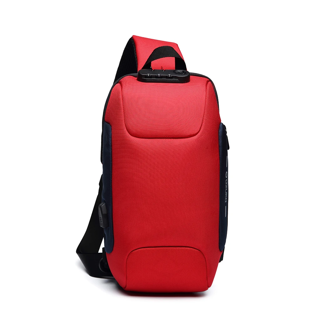 

Men Outdoor Shoulder Bag Water-Resistant Oxford Cloth Chest Pack Fashion Burglarproof Chest Bag