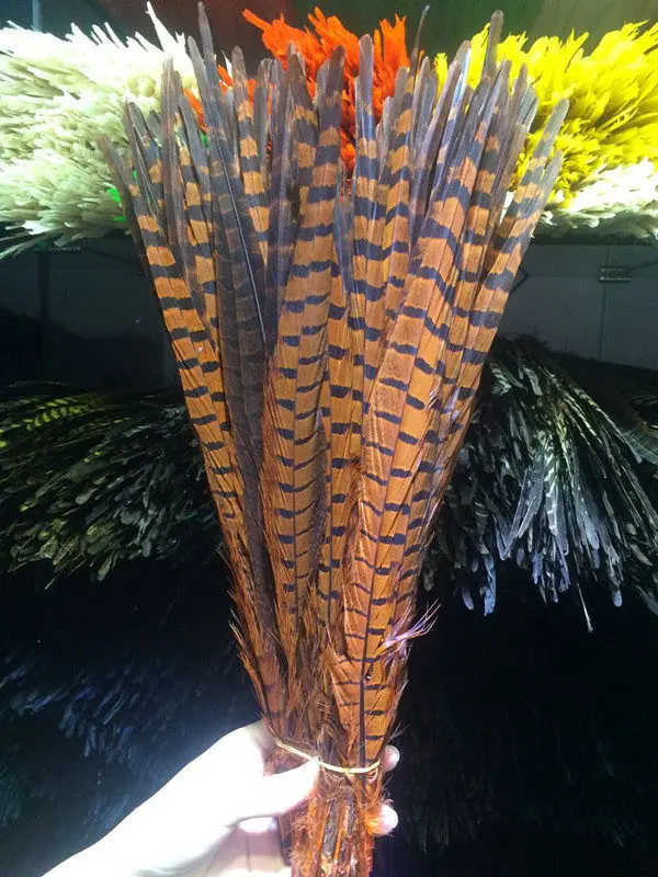 500 шт. натуральные перья фазана 16-18 дюймов, больших размеров 40-45 см, фазан перья Свадебные украшения