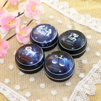 

NEW Arrival 1 PC Unisex Magic Zodiac Fragrance 12 Signs Constellation Deodorant Perfumed Solid Portable Tin Box Balm