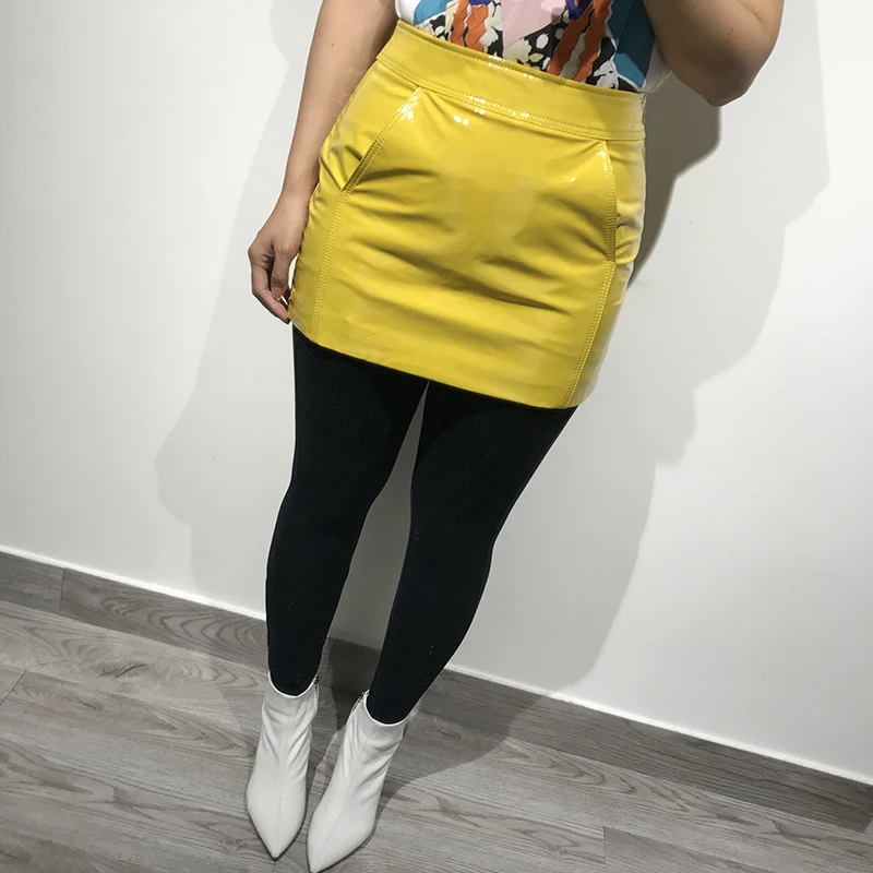 

women real leather skirt lady real leather skirt