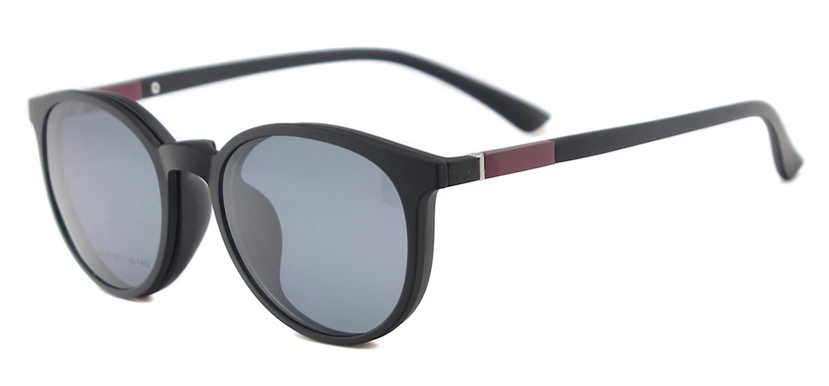 Гибкие пластиковые женские круглые ретро солнцезащитные очки, поляризованные солнцезащитные очки на застежке, очки для вождения, линзы по рецепту