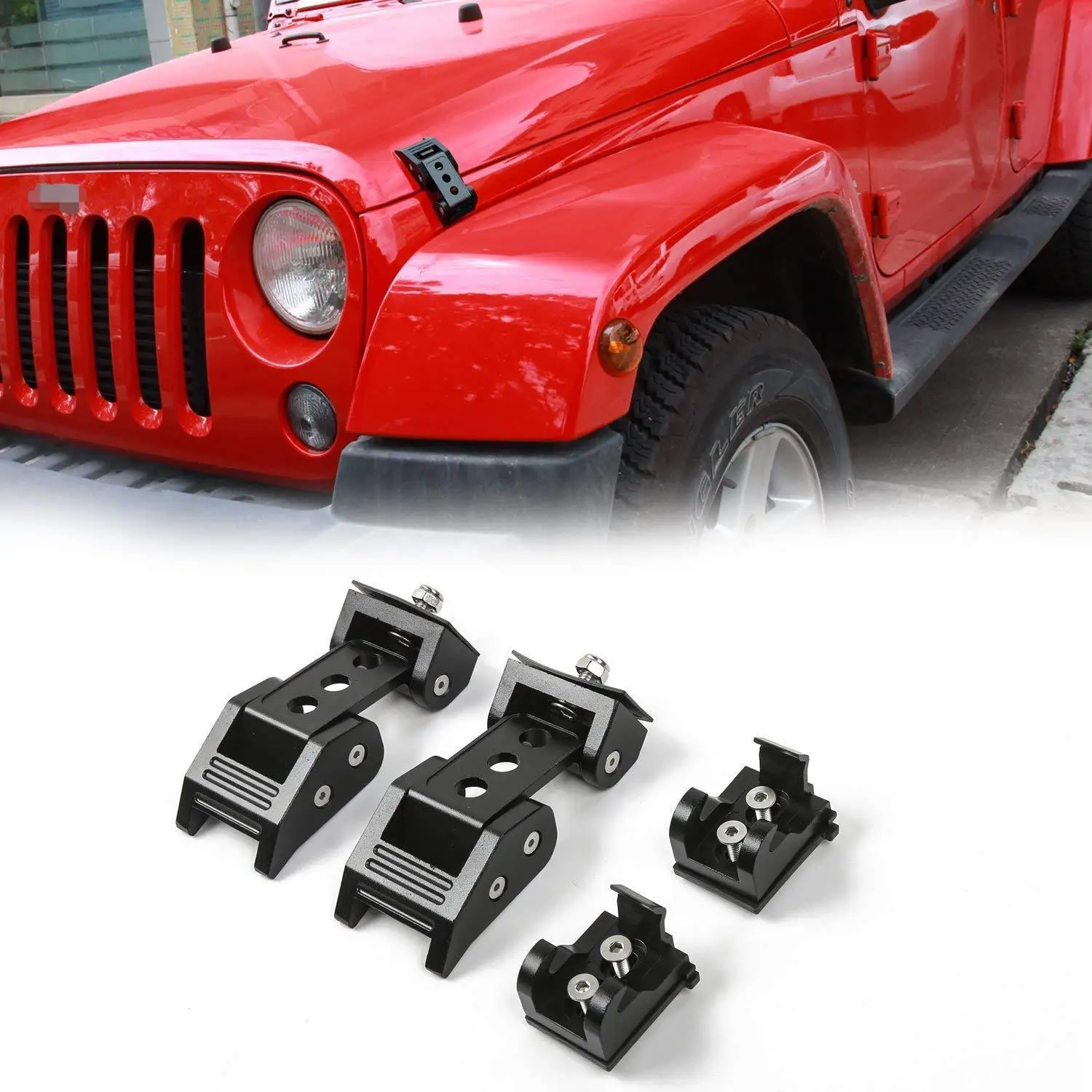 Новинка для Jeep Wrangler JL неограниченное количество аксессуаров капот замок-задвижка пряжка