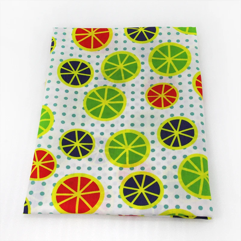 

New 50*145cm Food Fruit Printed Polyester Cotton Fabric Patchwork for Sewing Dress Cloth Making Puppet DIY,c478