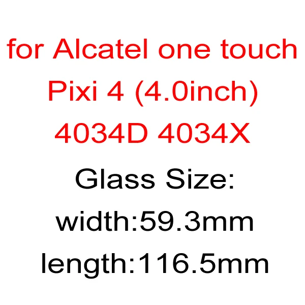 Для Alcatel One Touch pixi 4 4,0 дюймов 4034D 4034X pixi 4 Закаленное стекло Защитная пленка для телефона HD прозрачная защита экрана - Цвет: 1