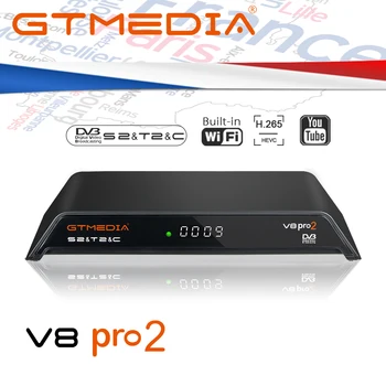 

GTmedia V8 Pro 2 Receptor DVB-S2 DVB-C DVB-T2 Built-in WiFi H.265 Support PowerVu DRE &Biss key Satellite TV Receiver 1080P