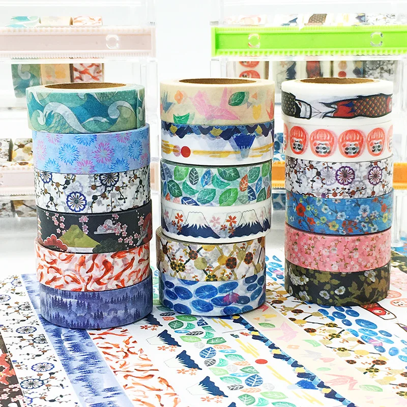 2017 New 5x Japanese Washi Tape Stationery DIY Masking Washi Tape Nippon Culture for