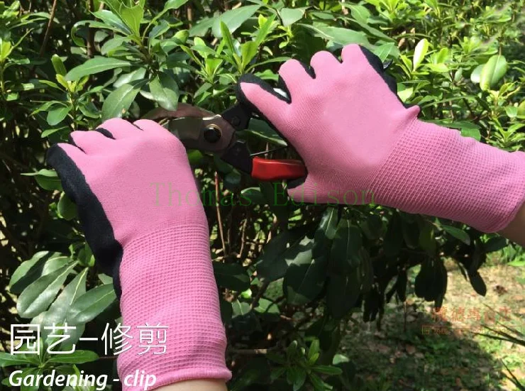 Противоскользящие ножевые Детские Садоводство родитель-потомство дышащие ножестойкие садовые нейлоновые нитрильные перчатки
