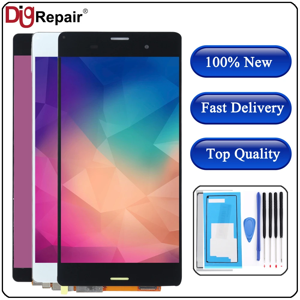 

5.2" inch For Sony Xperia Z3 lcd L55t D6603 D6643 D6653 Display touch screen digitizer Z3 LCD For xperia z3 display D6603 lcd