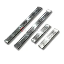 4pcs Stainless Outer Door Sill Threshold Plate Trim For Mazda 2 Demio 2015 2016 Car Styling accessories!