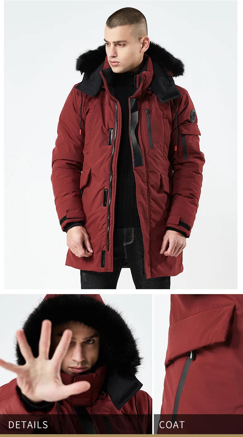 Mens winter jackets and coats new clothing high quality hooded thick windproof jacket fashion large size men winter coat ZZG138