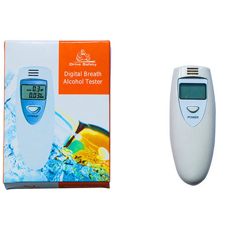 1pcs Professional Alcohol Analyzer Police Digital Breath LCD Display Breath Alcohol Tester