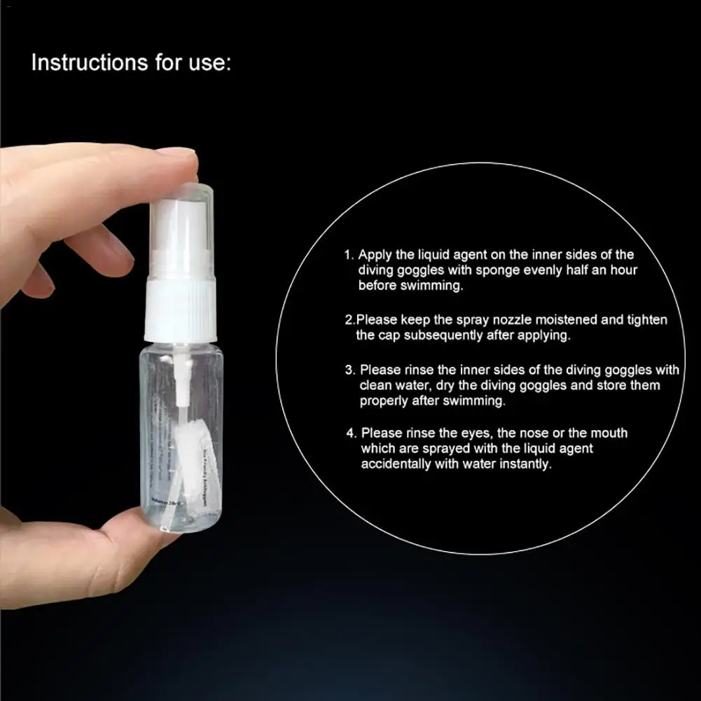 Anti fogging Agent Solid Antifogging Agent Spray For Swimming Goggles Diving Masks White Bottle