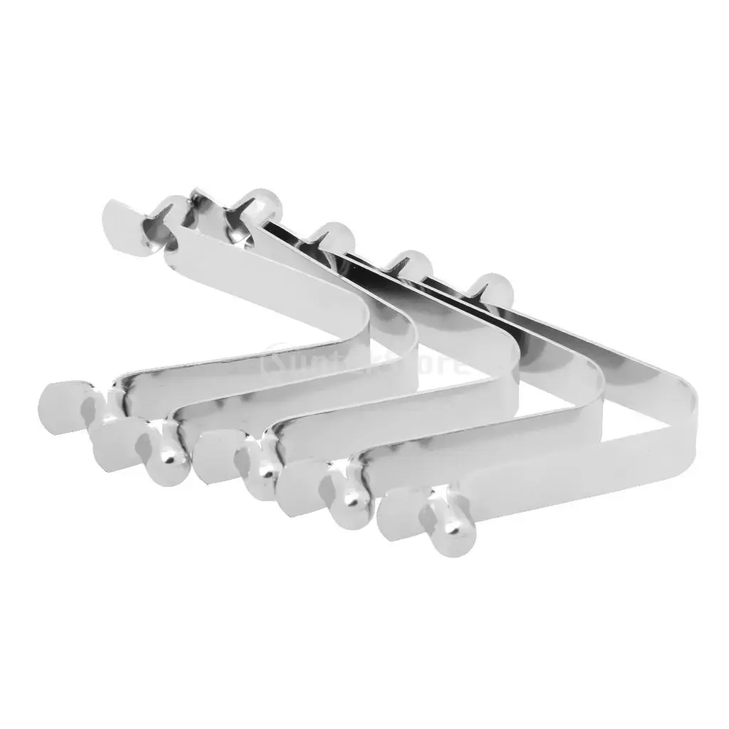 5x Steel Kayak Boat Paddle Push Button Tent Pole Clips Hollow Double Pins