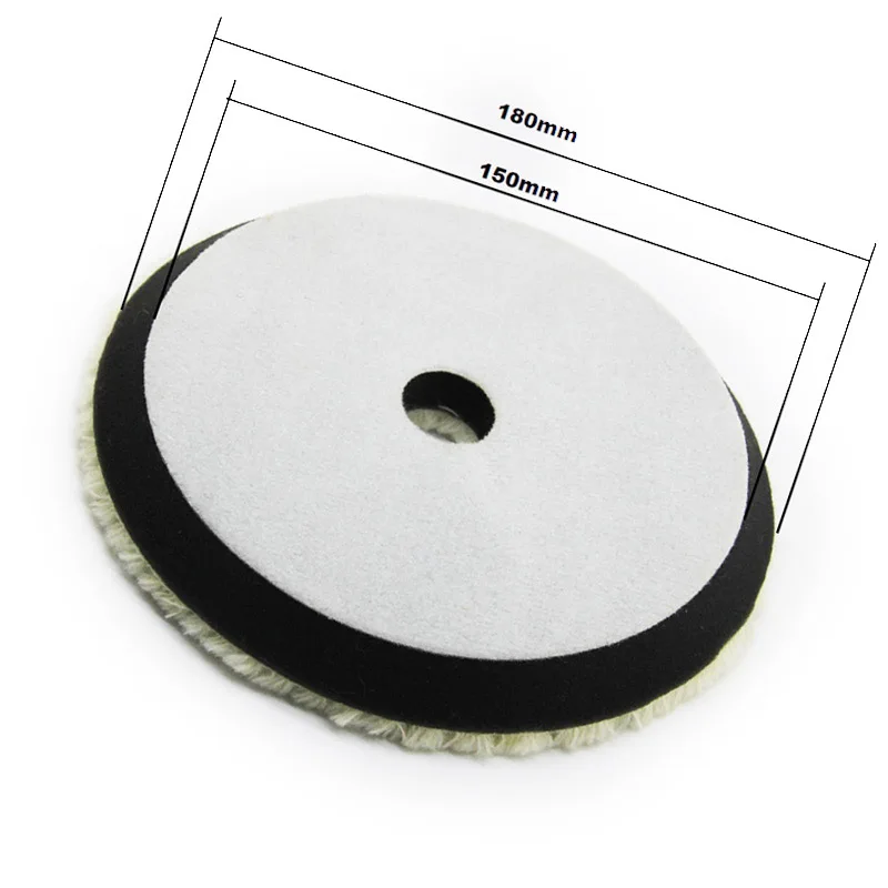 1pc 7" 7inch 180mm Twisted Wool Polishing Buffing Pads Car Polish Pad