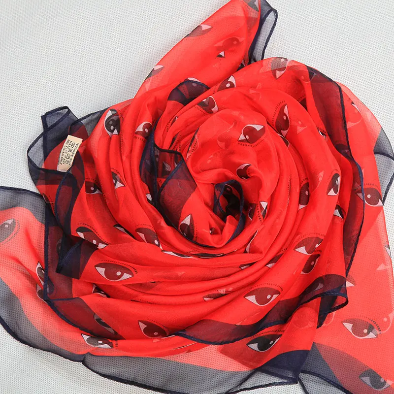 Neckerchief Red Bandana Silk Scarf Head Scarves Wraps 2018 NEW Fashion Ladies Accessories Shawl Women Muslim | Аксессуары для