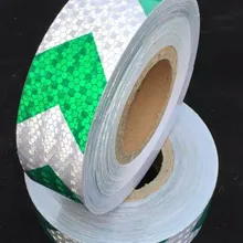 5 см* 45 м высокая видимость дорожного движения строительной площадки Грузовик Ван стрелы направляющий квадратный мигающий отражающий клейкие ленты