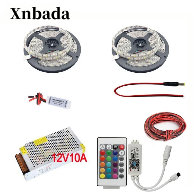 DC12V 5050 SMD RGBW/W набор светодиодных лент 60led/m светодиодный гибкий свет + WIFI113 RGBW