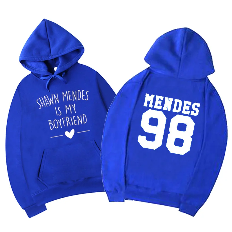  Vsenfo Shawn Mendes Sweatshirt Women'S Funny Letter Print Shawn Mends Is My Boyfriend Hoodies And S