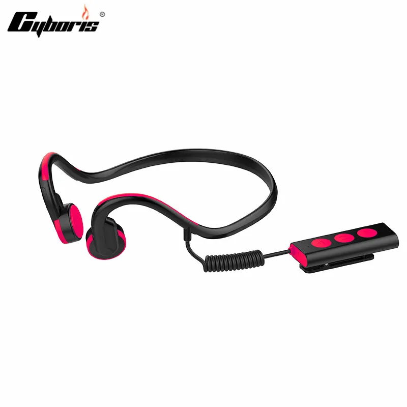 

CYBORIS Wireless Headset Bluetooth Sports Bone Conduction 3.5mm Sweatproof Headphones Earphone With Mic for ios Android