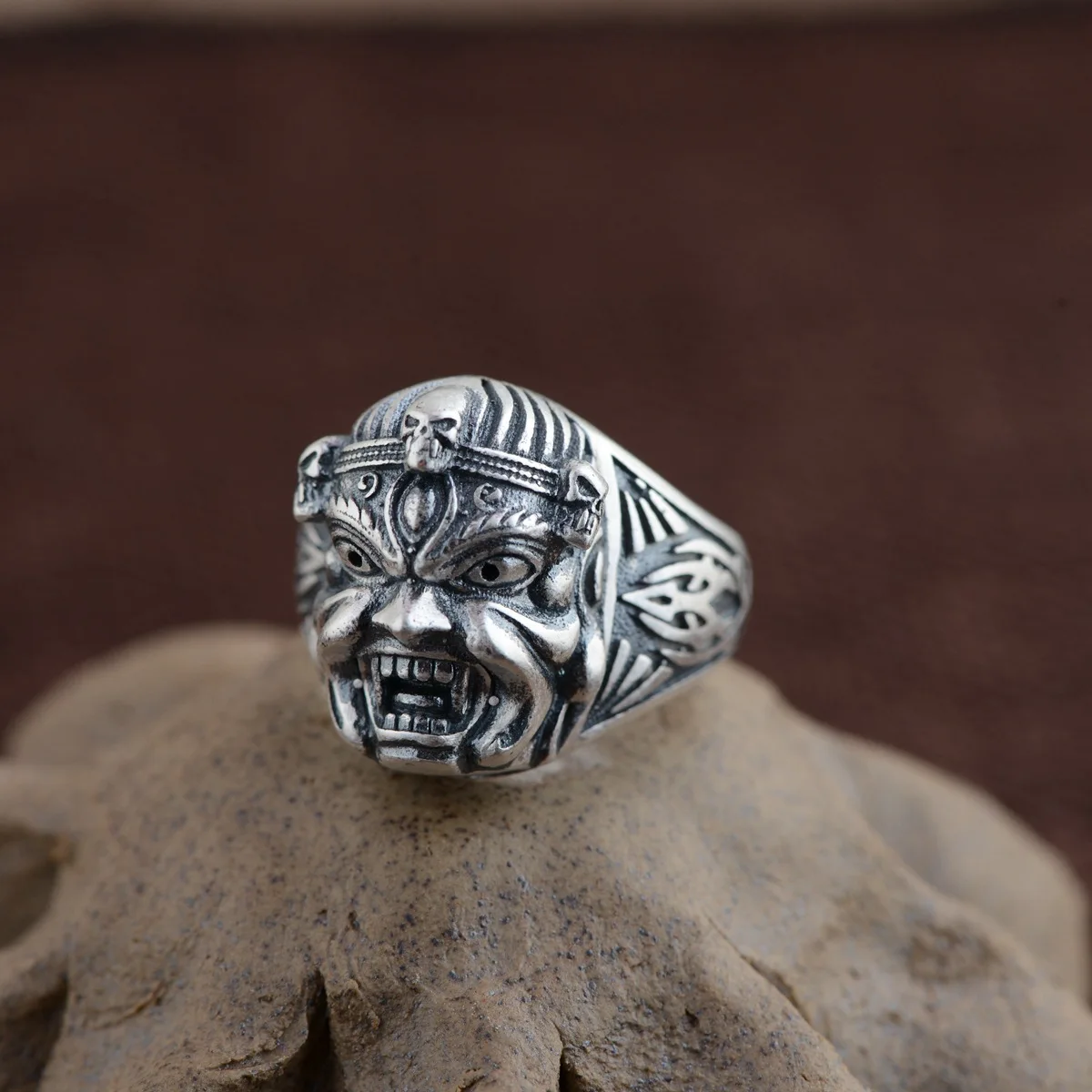 

2018 Hot Sale Jewelry Line S990 Silver Ring Opening Rohan Archaize Process Personality Fashion Product