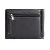 GUBINTU Portable Mini Men's Genuine leather Money Clip Wallet With Coin Pocket Small Card Cash Holder Metal Money Clamp For Male ► Photo 3/6