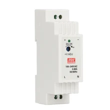 DR-15-15 Вт питания с одним выходом 5V 12V 15V 24V din-рейку импульсный источник питания светодиодного табло