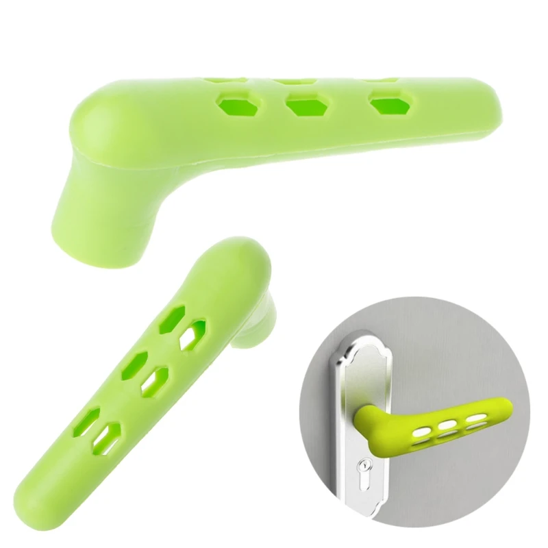 Home Door Handle Silicone Safety Cover Guard Baby Security Protective Doorknob