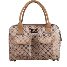 C1 роскошный дизайн, переноска для собак, Классическая клетчатая переноска для путешествий, дышащая переносная сумка для щенков, переносная сумка для маленьких собак и кошек