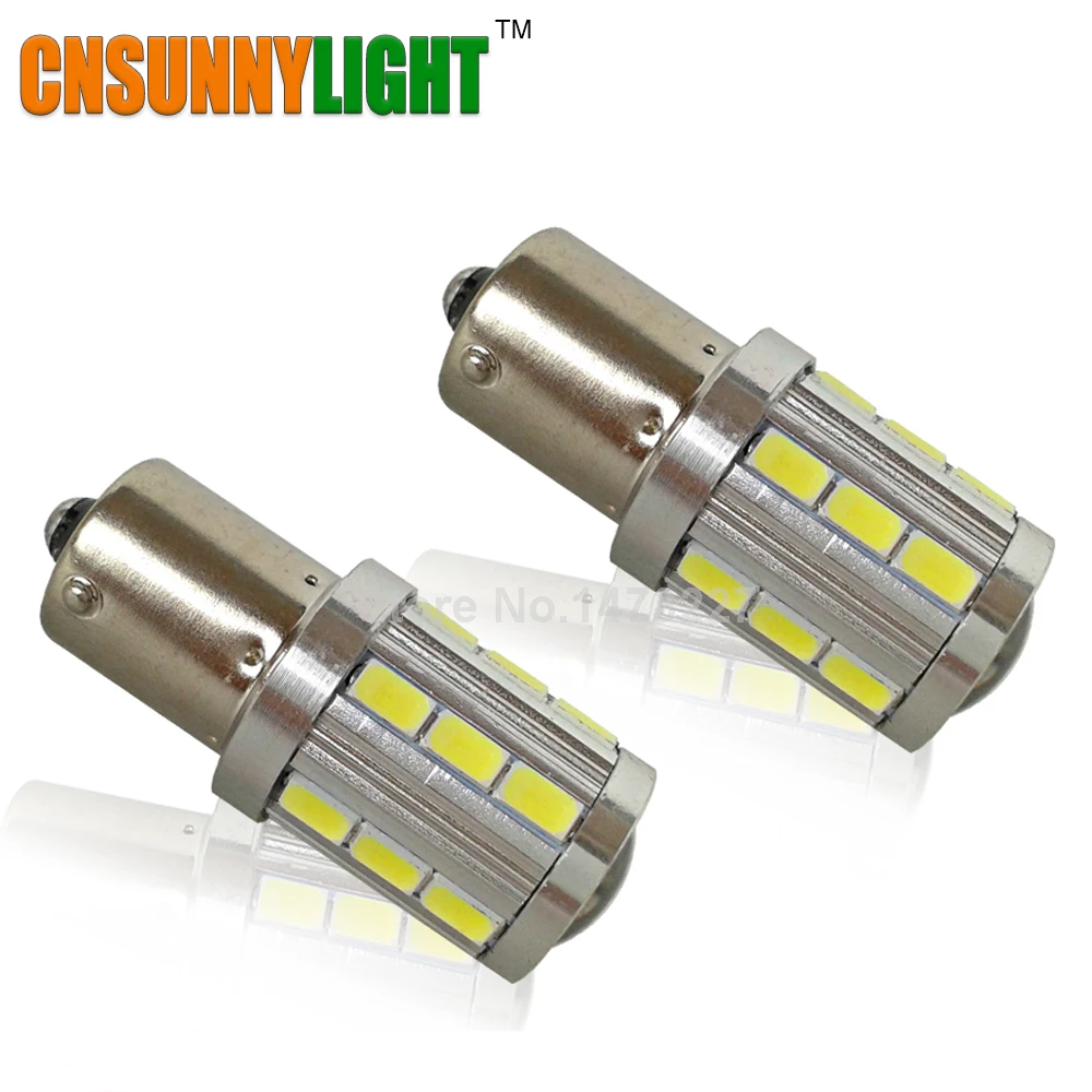 

CNSUNNYLIGHT 1156 BA15S P21W 5730 21SMD Projector Lens LED Lamp Car Turn Signal Bulb Tail Lights Retail Reverse Light Lamp