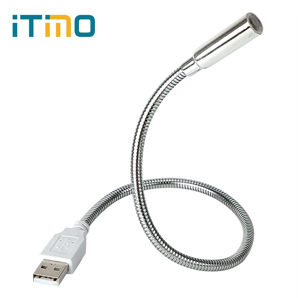 ITimo USB светодиодный Настольный светильник, гибкая супер яркая лампа для чтения для ноутбука, ноутбука, портативный фонарь, светильник-вспышка, мини Настольный светильник