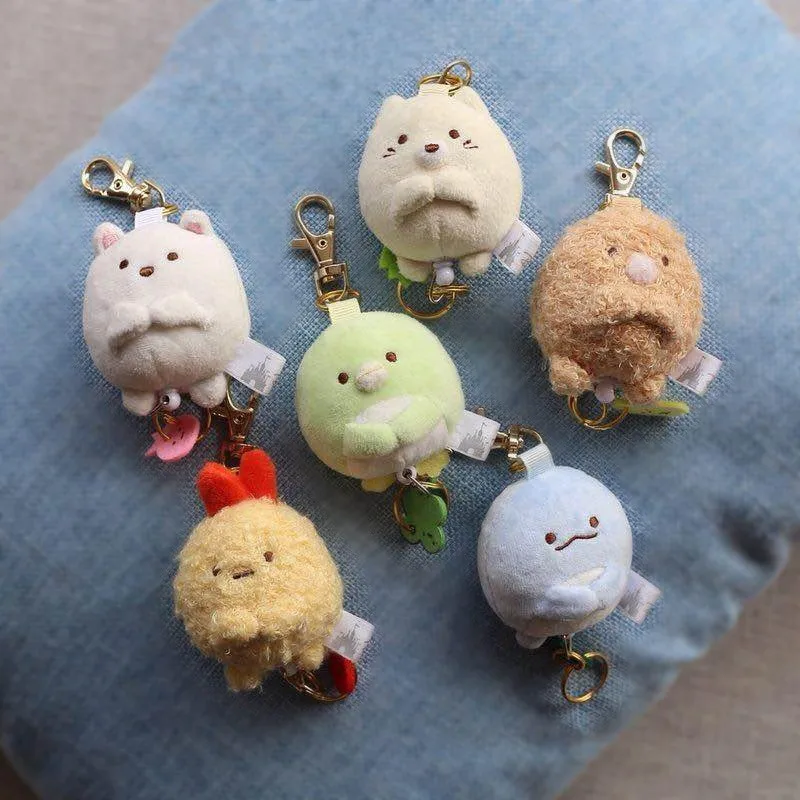 Каваи японского аниме Sumikko Gurashi San-x ручной биологический плюшевая игрушка мультфильм животных кукла кулон брелок подарок для детей